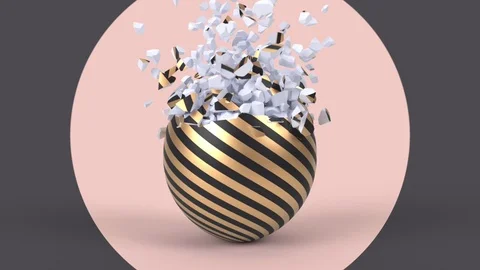 Happy Easter holiday background. Colorful eggs 3d render animation Stock Footage 126293033