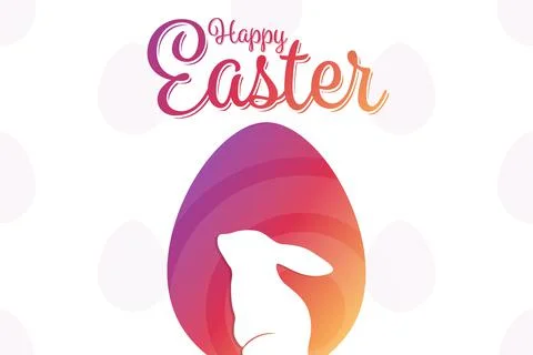 Happy Easter. Holiday concept. Template for background, banner, card, poster Stock Illustration