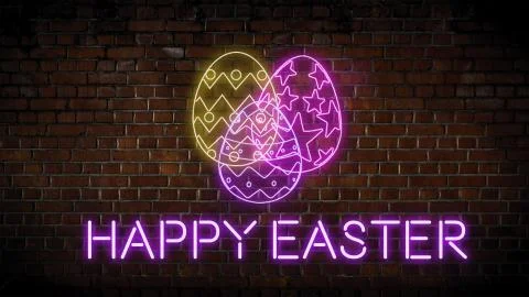 Happy easter holiday Stock Illustration