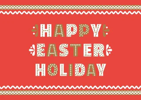 Happy Easter Holiday Illustrazione stock