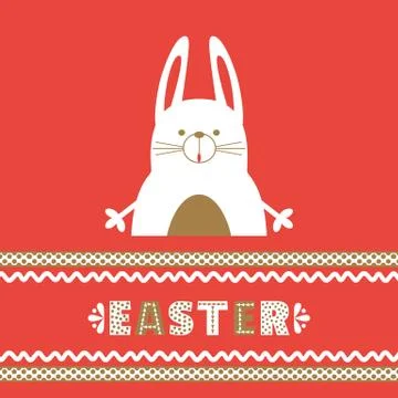 Happy Easter Holiday Stock Illustration