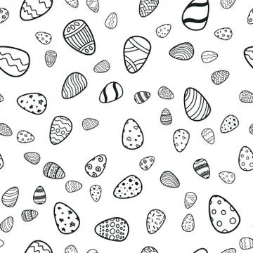 Happy Easter holiday seamless background Stock Illustration