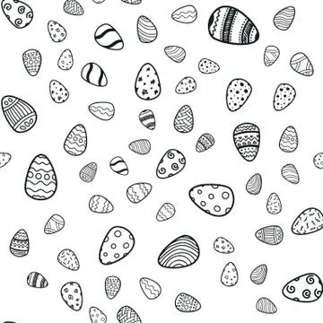 Happy Easter holiday seamless background Stock Illustration