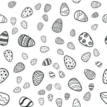 Happy Easter holiday seamless background Stock Illustration