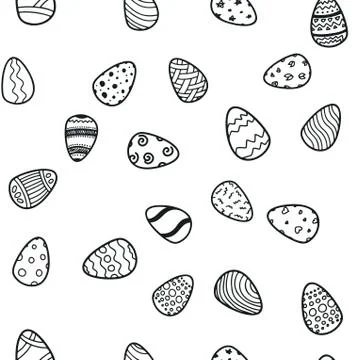 Happy Easter holiday seamless background Stock Illustration