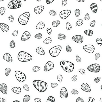 Happy Easter holiday seamless background Stock Illustration