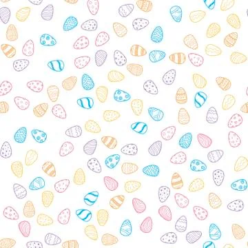 Happy Easter holiday seamless background Stock Illustration