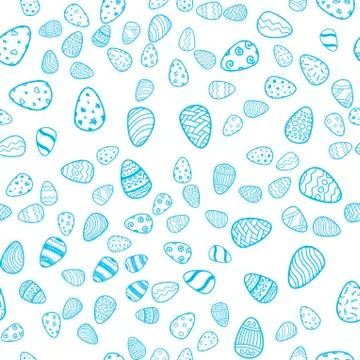 Happy Easter holiday seamless background Stock Illustration