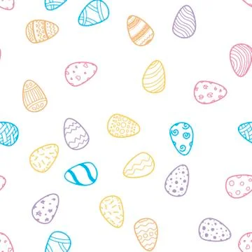 Happy Easter holiday seamless background Stock Illustration
