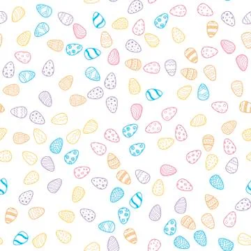 Happy Easter holiday seamless background Stock Illustration