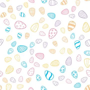 Happy Easter holiday seamless background Stock Illustration