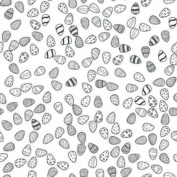 Happy Easter holiday seamless background Stock Illustration