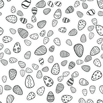 Happy Easter holiday seamless background Stock Illustration