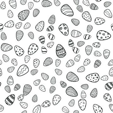 Happy Easter holiday seamless background Stock Illustration