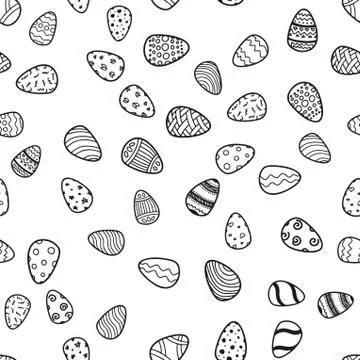 Happy Easter holiday seamless background Stock Illustration