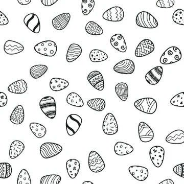 Happy Easter holiday seamless background Stock Illustration