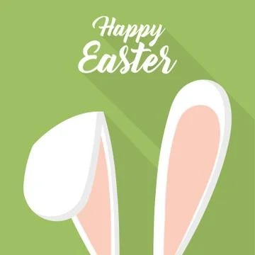 Happy easter icon image Illustrazione stock