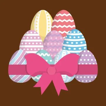 Happy easter icon image Stock Illustration