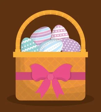 Happy easter icon image Illustrazione stock
