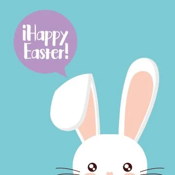 Happy easter icon image Illustrazione stock