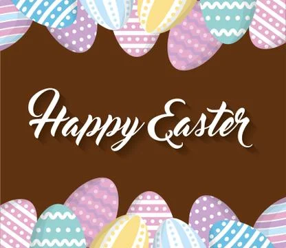 Happy easter icon image 스톡 일러스트