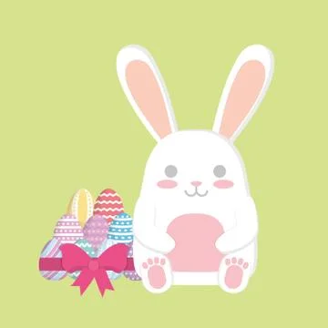 Happy easter icon image Illustrazione stock