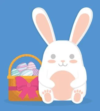 Happy easter icon image Illustrazione stock