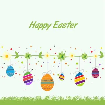 Happy Easter illustrate Stock Illustration
