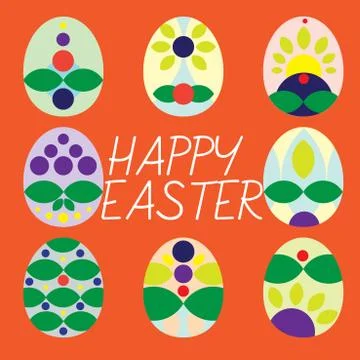 HAPPY EASTER Stock Illustration