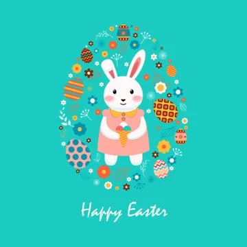 Happy easter Stock Illustration