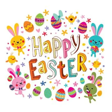 Happy Easter Stock Illustration