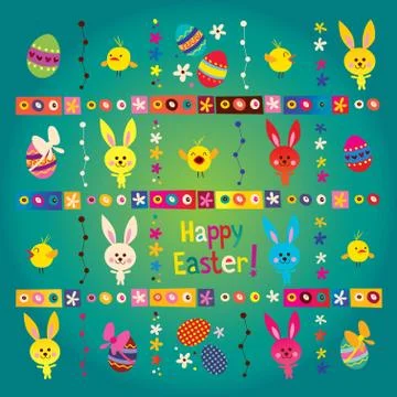 Happy Easter Stock Illustration