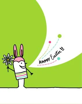 Happy easter Illustrazione stock