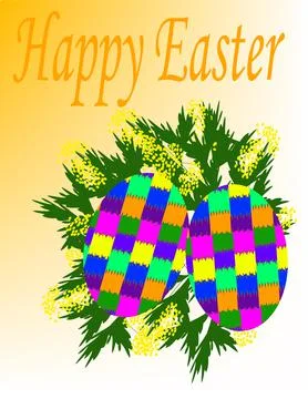 Happy easter Stock Illustration