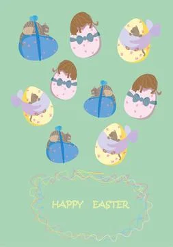 Happy Easter Stock Illustration