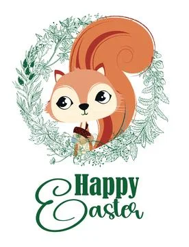 Happy easter Illustrazione stock