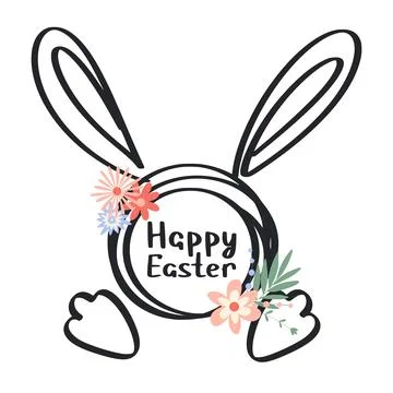 Happy easter illustration イラスト素材