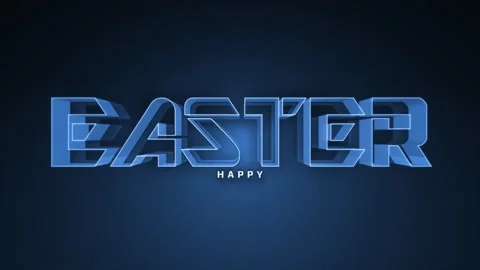 Happy Easter with a joyful greeting for the resurrection celebration Stock Footage 265838656
