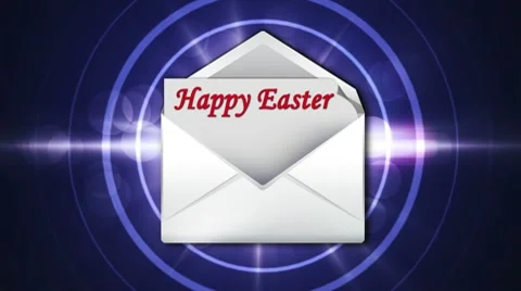 Happy Easter in Letter 1 - HD1080 Stock Footage 10594987