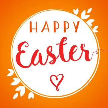 Happy Easter lettering banner Stock Illustration