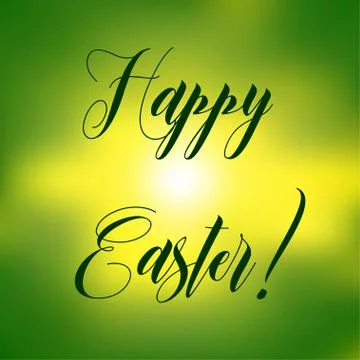 Happy easter lettering. Holiday postcard template. 스톡 일러스트