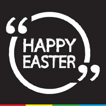 HAPPY EASTER Lettering Illustration design Stock Illustration
