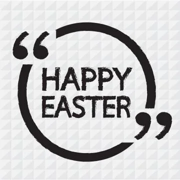 HAPPY EASTER Lettering Illustration design Stock Illustration