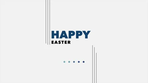 Happy Easter with lines pattern Stock Footage 171309709