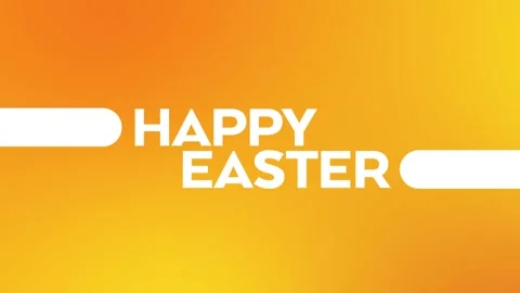 Happy Easter loopable text animation on a gradient abstract background Stock Footage 269505368