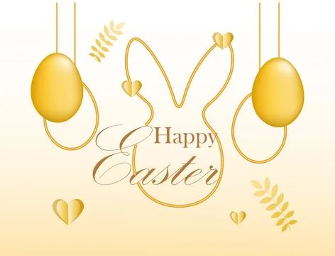 Happy Easter luxury background 스톡 일러스트