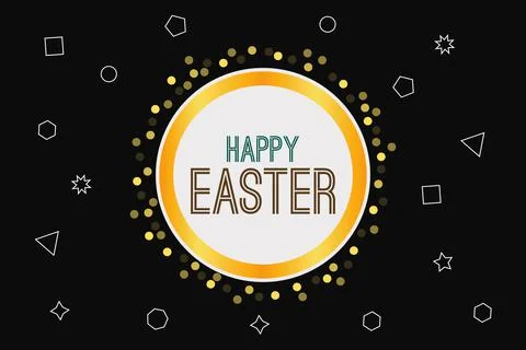 Happy Easter luxury vector background design Stock Illustration