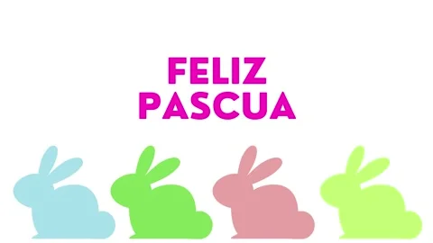 HAPPY EASTER IN Multiple Different LANGUAGES 스톡 동영상 235938190