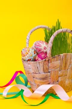 The happy easter Stock Photos