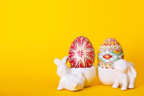 The happy easter Foto stock